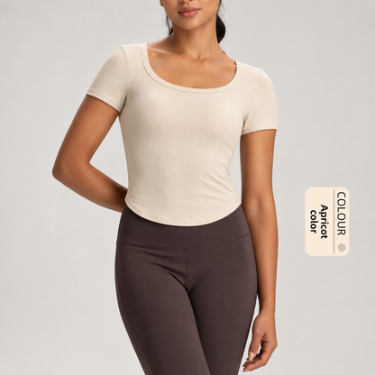 Built-In Bra Fitted Tee
