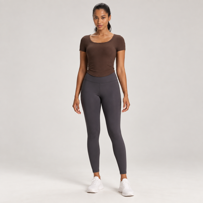 Built-In Bra Fitted Tee